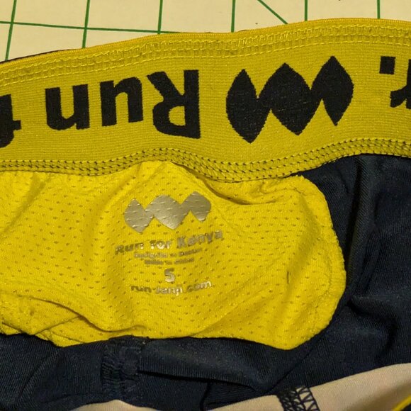 EUC Janji Capri Leggings WS blue & white - Picture 2 of 9